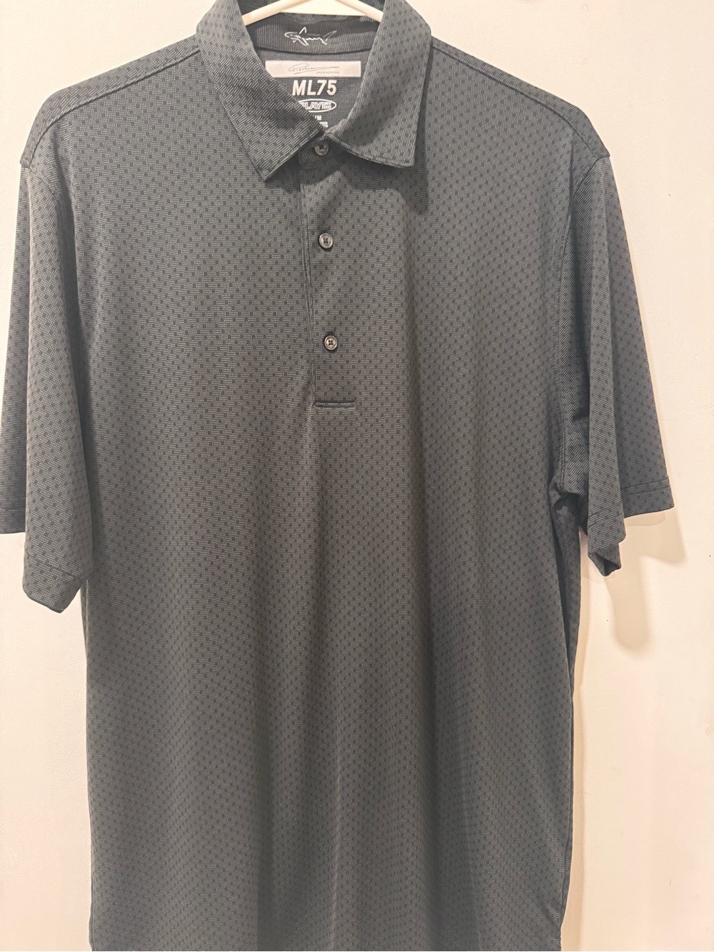 Greg Norman Collection Men's Charcoal Polo